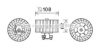 AVA QUALITY COOLING MS8650 Electric Motor, interior blower